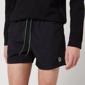 Paul Smith Mens Zebra Logo Swimshorts - Black - L