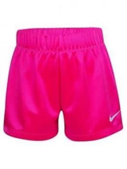 Nike Younger Girls Logo Waistband Shorts - Pink, Size 6-7 Years
