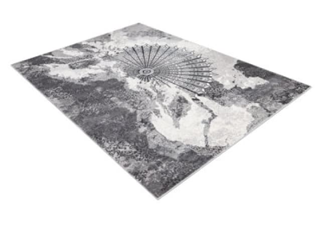 RugsX Carpet Allure 5715 Abstraction - Structural, Stylish, Glamour Light Grey / White 200X290 Cm