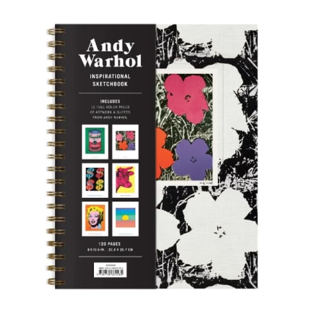 Andy Warhol Inspirational Sketchbook. Hardback. By Galison Books