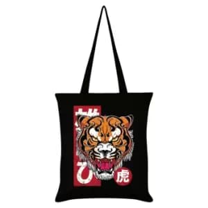 Unorthodox Collective Tiger Tote Bag (One Size) (Black/Red/Orange)