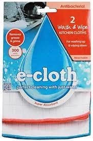 E-Cloth Antibacterial Wash & Wipe Cl 2 unit