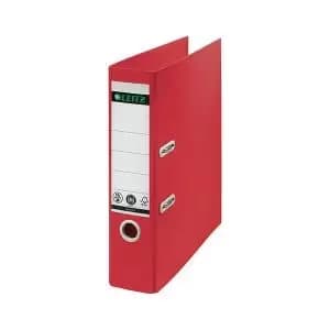 Recycle Colours Lever Arch File A4 80mm Red Pack of 5 10180025 LZ61504