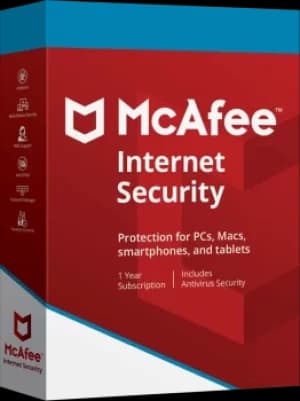 McAfee Internet Security 2021 1 Device 1 Year