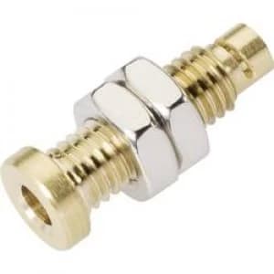 Jack socket Socket vertical vertical Pin diameter 3mm Silver