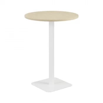 Contract 800MM High Table - Maple Top and White Base