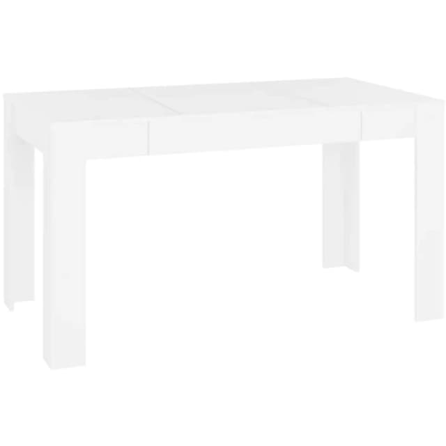 VIDAXL Dining Table White 140x74.5x76cm Engineered Wood Vidaxl 8720286587232
