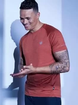 Dare 2b x Jermaine Jenas Persist Tee - Orange, Size S, Men