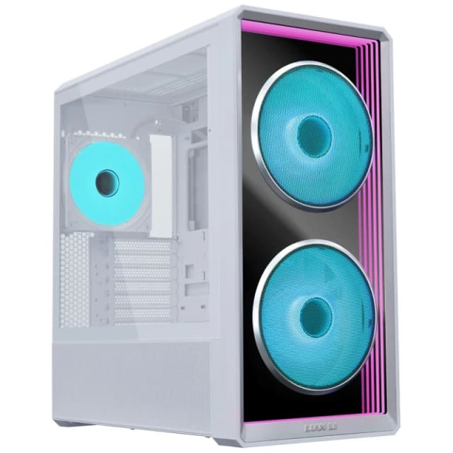 Lian Li Lancool 217 Infinity Mid Tower Gaming PC Case - White - LAN217INFW