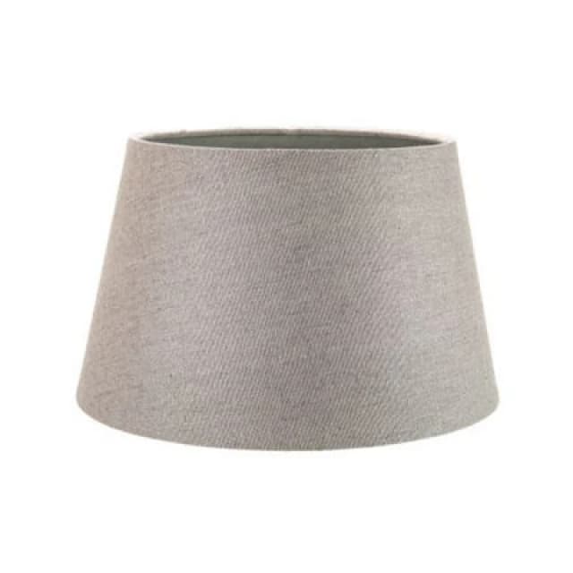 Happy Homewares Classic 10" Grey Linen Fabric Drum Table/pendant Lamp Shade 60W Maximum