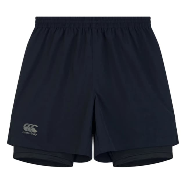 Canterbury Canterbury Men Vapodri 2 in 1 Shorts in Jet Black Size: Small Jet Black S Male 5063806441847