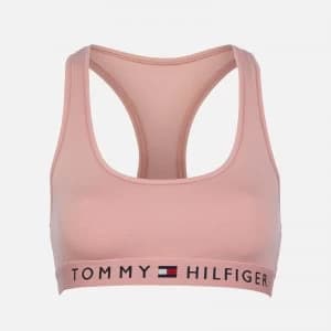 Tommy Hilfiger Womens Original Cotton Bralette - Rose Tan - L