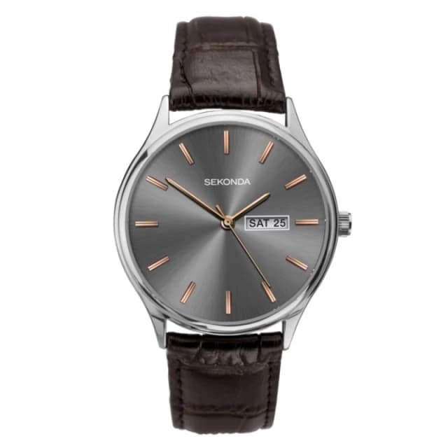Sekonda 1685 Brown Leather Strap Watch - W31257