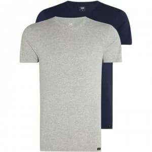 Lee Short sleeve t-shirt twin pack - Grey Marl & Indigo