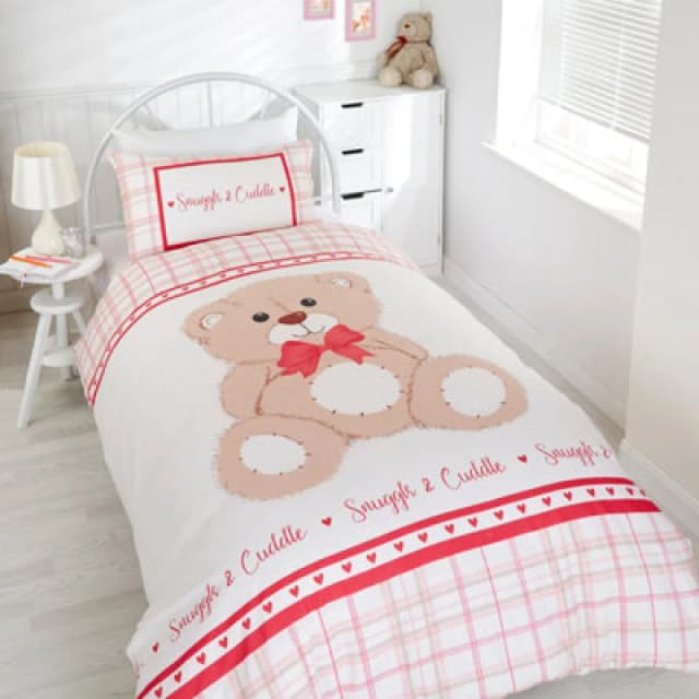 Rapport Home Snuggle & Cuddle Polycotton Duvet Set With Pillowcase Red