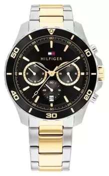 Tommy Hilfiger 1792095 Mens Jordan (43mm) Black Dial / Two- Watch