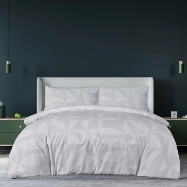 Homelife Out Textured Geo Duvet Set - Neutral Neutral Single