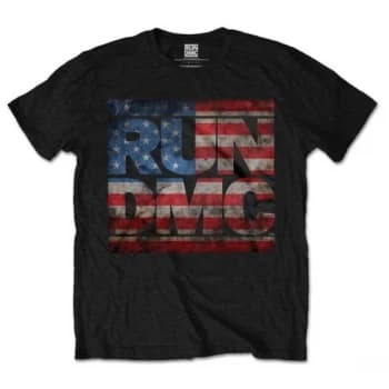 Run DMC - Americana Logo Unisex XX-Large T-Shirt - Black