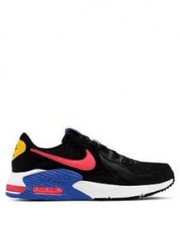 Nike Air Max Excee Trainer - Black/Red/Blue, Size 10, Men