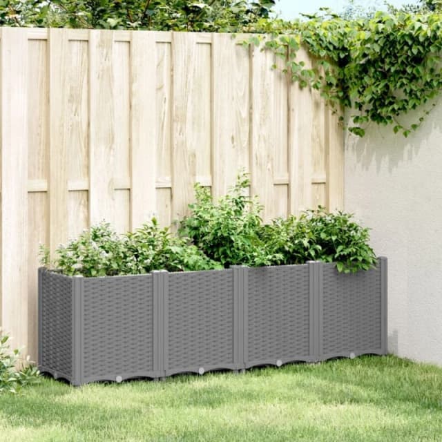 VIDAXL Garden Planter Light Grey 160x40x53cm pp Vidaxl 8721012410640