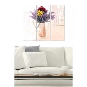 MDF1521272 Multicolor Decorative MDF Painting (3 Pieces)