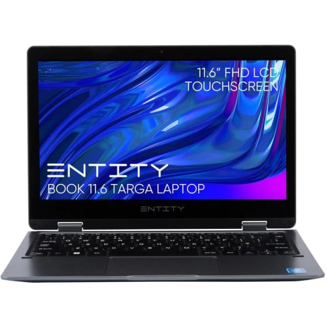 Entity Book 11.6" Touch Screen 2-in-1 Laptop - Intel Celeron N4020 Black unisex One Size