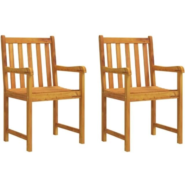 VIDAXL Garden Chairs 2 pcs Solid Acacia Wood Vidaxl 8720286668467