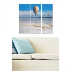 MDF1450789 Multicolor Decorative MDF Painting (3 Pieces)