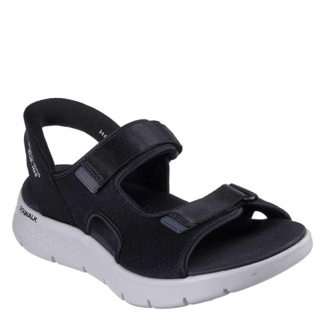 Debenhams Debenhams Men GO WALK FLEX SANDAL Slip-Ins Quarter Strap Sandal Black Grey Size: 8 Black 8 Male 197627609270