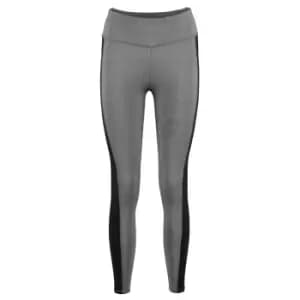 Gamegear Womens/Ladies Contrast Leggings (10) (Grey Melange/Black)