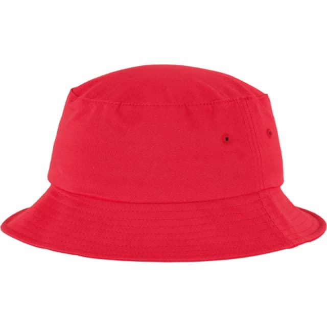 Flexfit by Yupoong Mens Cotton Twill Bucket Hat in Red Red Male One Size