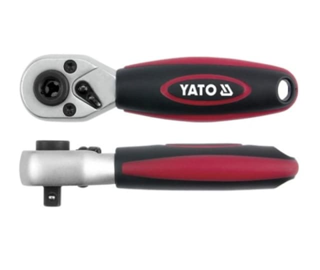 YATO YT-0331 Reversible Ratchet Number of teeth (ratchet mechanism): 72, Square Drive Tang Size: 6.3 (1/4")mm (inch), Length: 136mm, Chrome Vanadium S