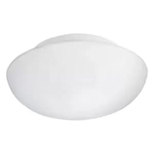 Wall Flush Ceiling Light Colour White Shade White Glass Opal Matt Bulb E27 2x60W