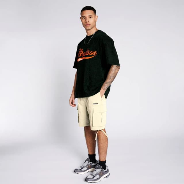 Madison Barclay Broadway Cargo Shorts Mens - Cream Cream XS