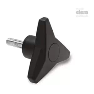 ELESA Three-arm knob-VB.839/80 p-M10x30-C5 Blue
