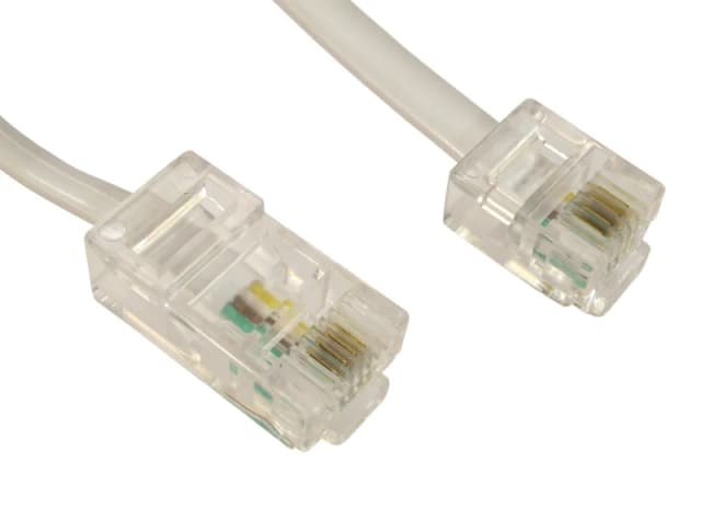 15m RJ45 - RJ11 Cable (White)