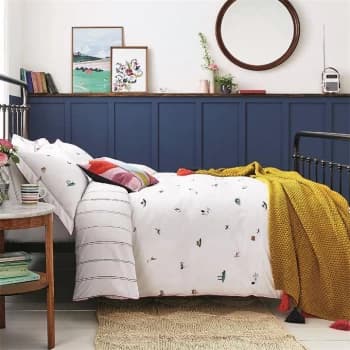Joules Countryside Scenes Duvet Cover Set - CHALK