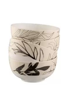 'Minimal Flora' Bowls Set of 4