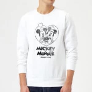 Disney Minnie Mickey Since 1928 Sweatshirt - White