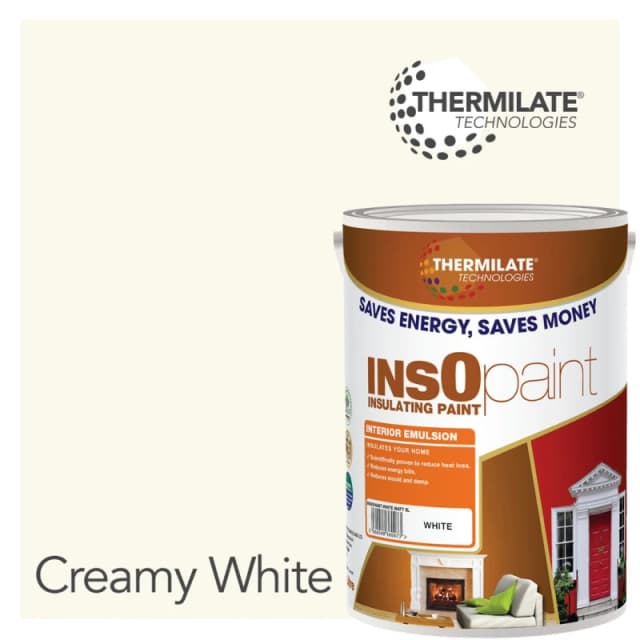 THERMILATE TECHNOLOGIES Interior Emulsion Paint - 5L in Creamy White Creamy White Unisex 5L