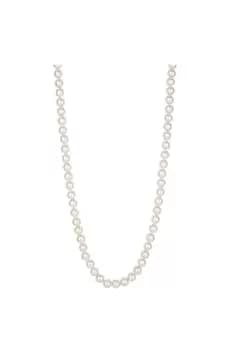 Gold Plate Cream Pearl Necklace