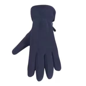 Result Unisex Active Anti Pilling Thermal Fleece Gloves (M) (Navy Blue)
