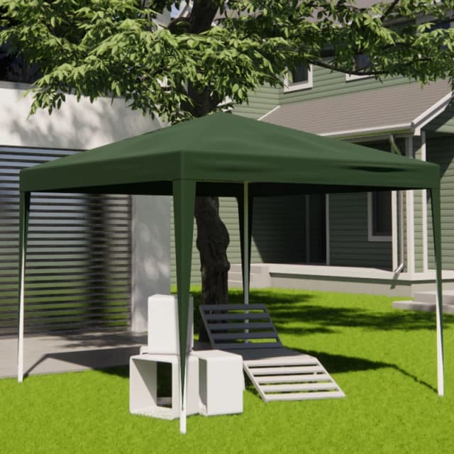 Alivio 3 x 3m Garden Pop Up Gazebo, Outdoor Camping Party Tent Canopy (Green) in Green Green Unisex