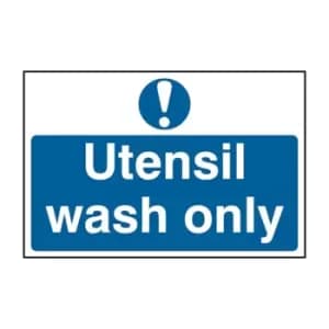 Utensil Wash Only - PVC (300 x 200mm)
