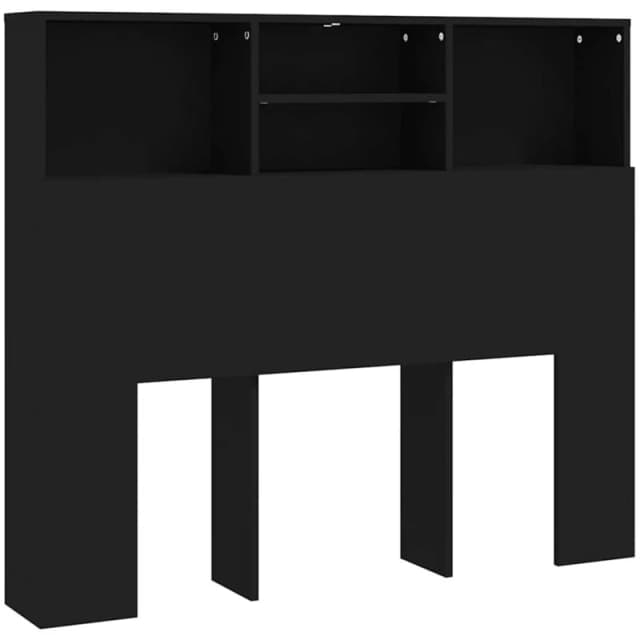 VIDAXL Headboard Cabinet Black 120x19x103.5cm Vidaxl 8720286966495
