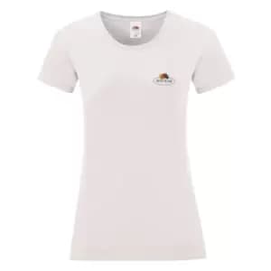 Fruit of the Loom Womens/Ladies Vintage Small Logo T-Shirt (S) (White)