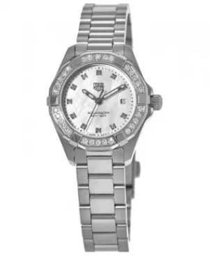 Tag Heuer Aquaracer Lady 300M 27MM Mother of Pearl Diamond Dial Diamond Bezel Womens Watch WBD1415.BA0741 WBD1415.BA0741