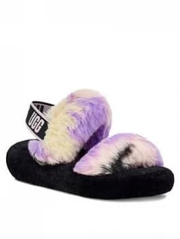 UGG Oh Yeah Tie Dye Slipper - Black, Size 4, Women