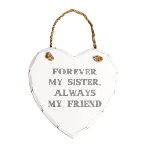 Sass & Belle Forever My Sister Heart Plaque