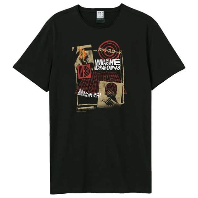 Amplified Amplified Men Follow You Imagine Dragons T-Shirt in Black Size: X-Small Black XS Male 5063852060689